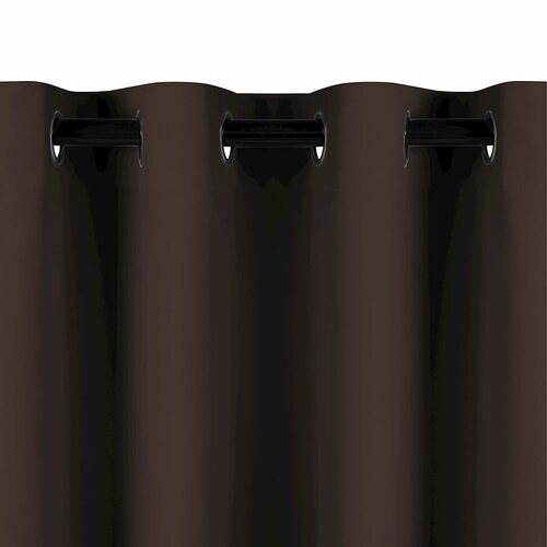 Restilo Závěs Blackout EYELETS hnědá, 140 x 245 cm