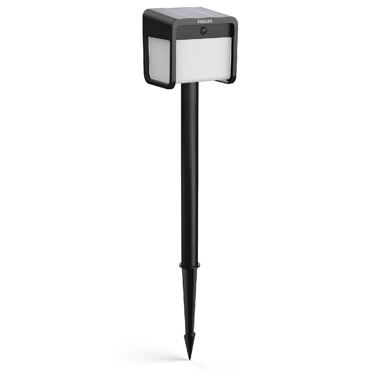 Słupek Philips Ezra UltraEfficient Solar LED zczujnikiem, czarny, 1,8 W, 250/25 lm, 3000 K