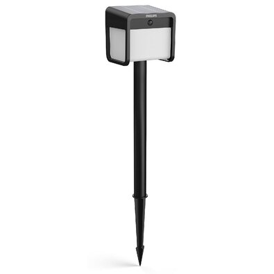 Philips Ezra UltraEfficient Solar LED stĺpik sosenzorom čierny, 1,8 W, 250/25 lm, 3000 K