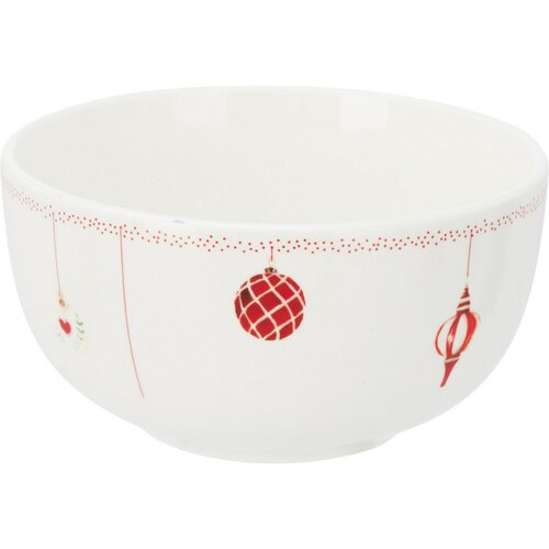 Zestaw kubka porcelanowego i miseczki Świąteczny krasnal