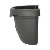 Plastia Samozavlažovací kvetináč na stenu Siesta sivá, 29 cm