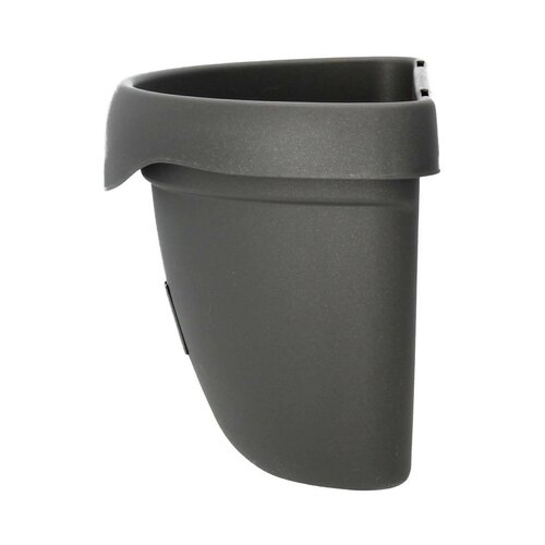 Plastia Samozavlažovací kvetináč na stenu Siesta sivá, 29 cm