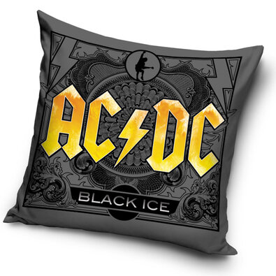 Față de pernă AC/DC Black Ice, 45 x 45 cm