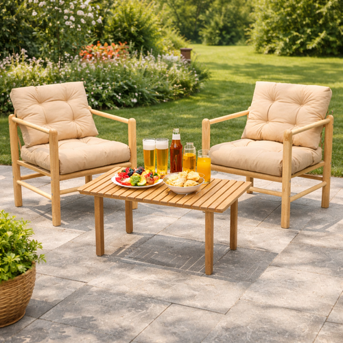 Gartenmöbel-Set Rony, cremefarben
