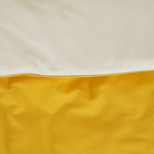 B.E.S. Petrovice Lenjerie de pat din bumbac Double face muștar/cafea, 220 x 200 cm, 2buc. 70 x 90 cm