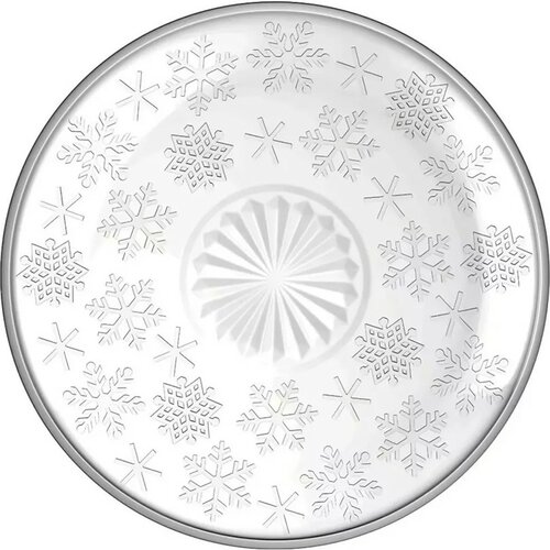 Altom Set de 6 farfurii de desert din sticlăSnowflakes 17,5 cm