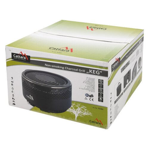 Cattara Grill stołowy na węgiel drzewny Keg, śr. 30 cm