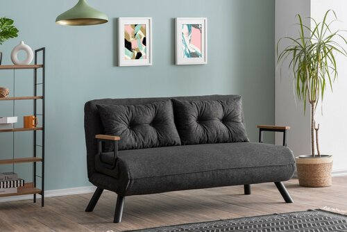 Klappsofa Sando 2 Dark Grey