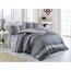 BedTex Бавовняна постільна білизна Global сіра, 220 x 200 см, 2 шт. 70 x 90 см