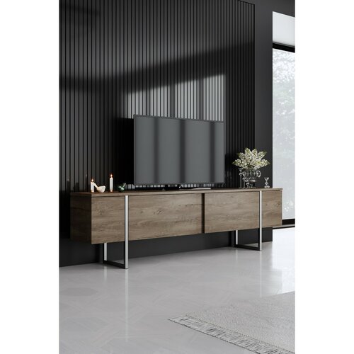 Măsuță TV Luxe Walnut and Silver