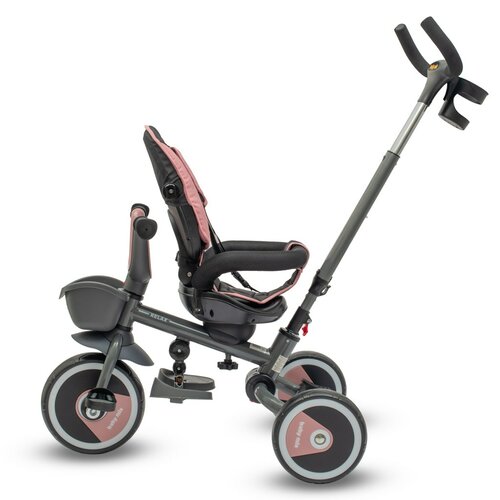 Baby Mix Detská trojkolka 5v1 Relax 365°, ružová