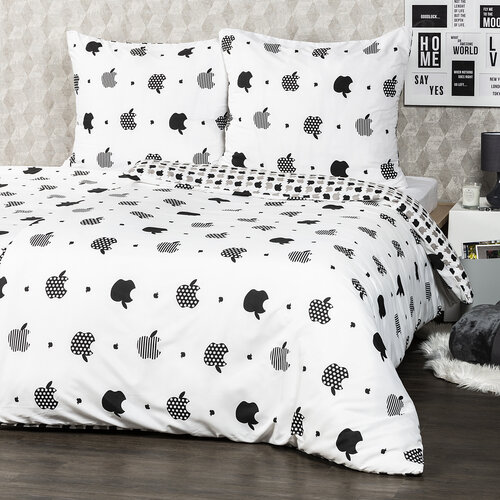 Lenjerie de pat micro 4Home Black fruit, 140 x 200 cm, 70 x 90 cm