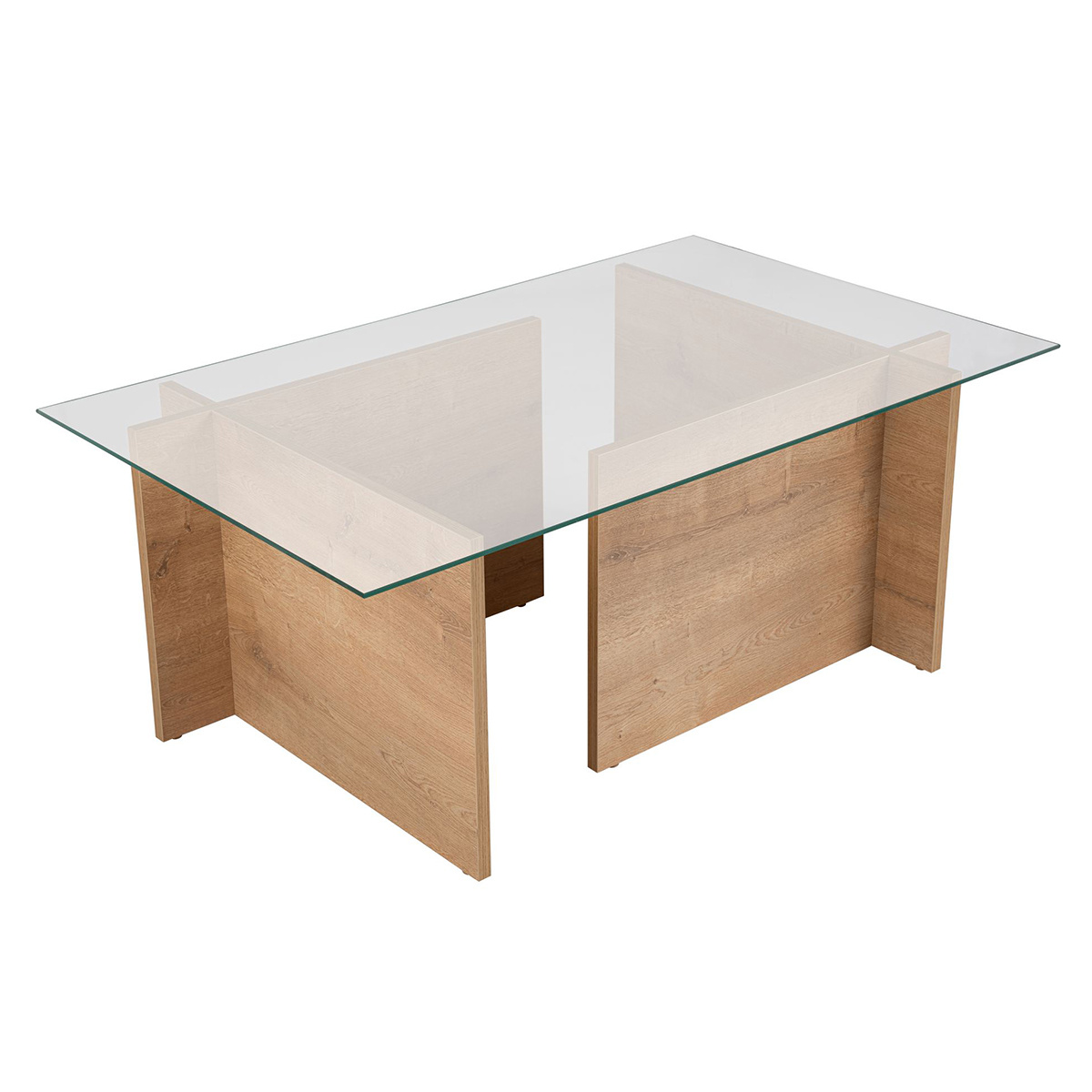 Stolik konferencyjny Vetrino Honey Oak