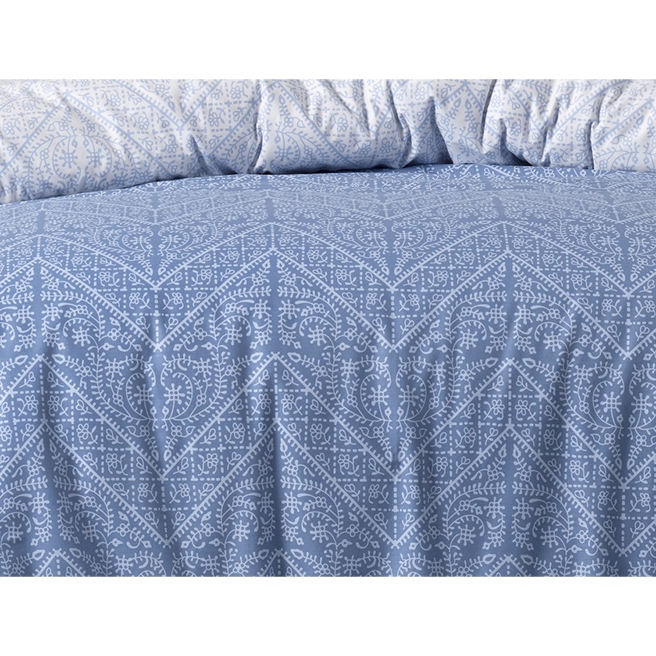 Obrázok BedTex Bavlnené obliečky Vira Blue, 220 x 200 cm, 2 ks 70 x 90 cm