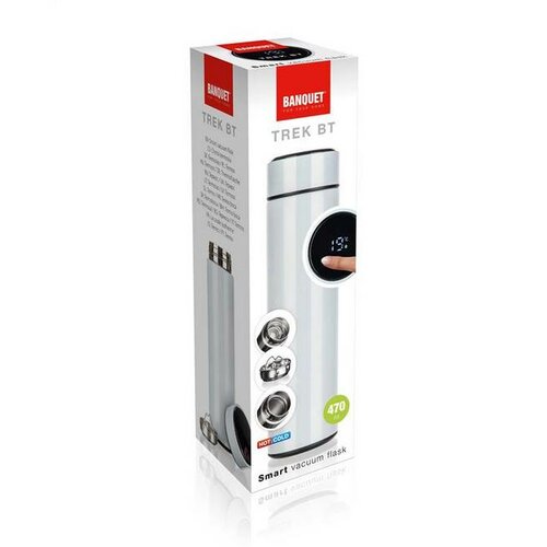 Banquet Pametna termo posoda Trek BT 470 ml, bela