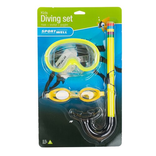 Sportwell Potapljaški komplet junior 3 deli,rumena