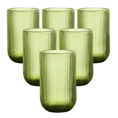 Altom Pohár Selena Green, 430 ml, súprava 6 ks