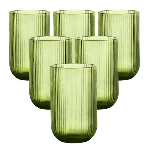 Altom Pohár Selena Green, 430 ml, súprava 6 ks