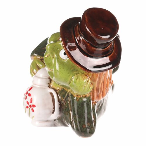 Gartendekoration Wassermann liegend, Keramik, 10 x 10 x 13 cm