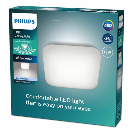 Philips 8720169195479 oprawa sufitowa LED Mauve 1x 12 W 1300 lm 4000 K, 26 x 26 cm