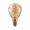 Philips LED filament žárovka E14 P45 3W (25W) 2200K stmievateľná, jantarová