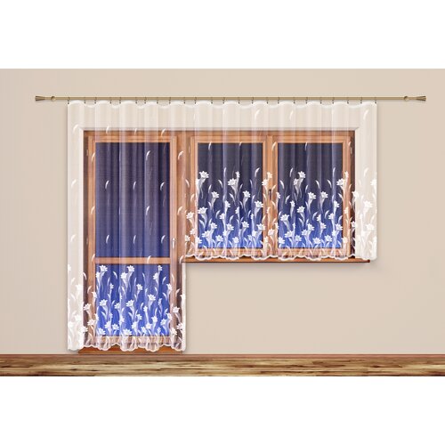 4Home Zavese Flowers garden ravne, 200 x 250 cm