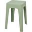 Taburet din plastic Mallys verde, 33 x 47 x 33 cm, stivuibil