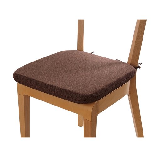 B.E.S. Petrovice Подушка для сидіння зі шнурками, коричневий, 40 x 40 см