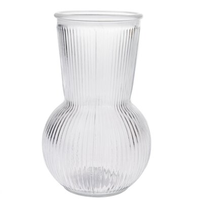 Skleněná váza Silvie, čirá, 11 x 17,5 cm