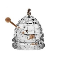 Bohemia Crystal Skleněná dóza na med Včelí úl Bohemia Crystal Skleněná dóza na med Včelí úl