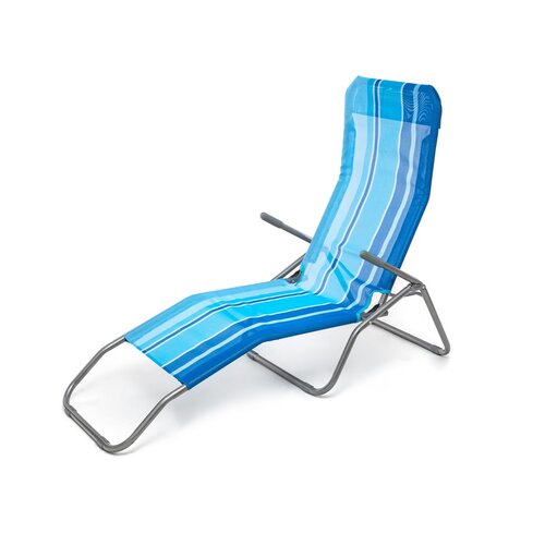 Happy Green Leżak plażowy niebieski, 142 x 60 x 96cm