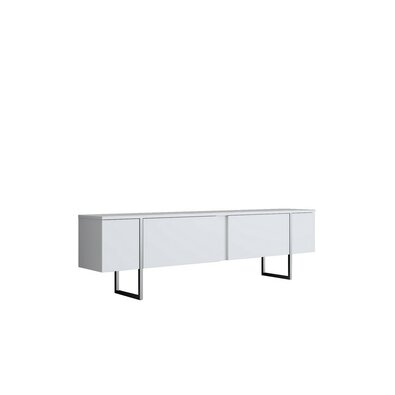 Măsuță TV Luxe White and Silver