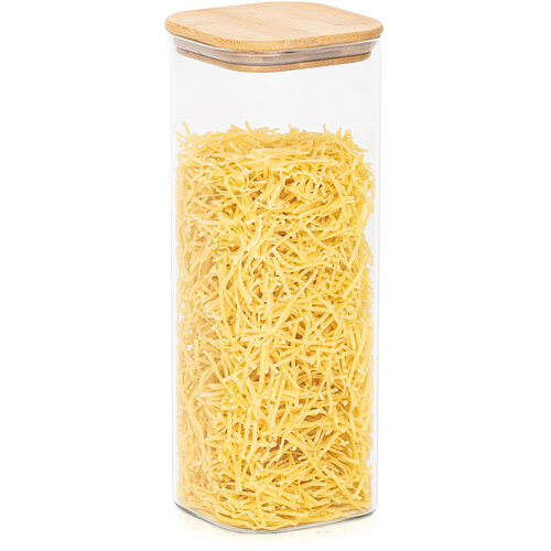 4Home Üveg élelmiszer tároló fedéllel Bamboo, 2000 ml