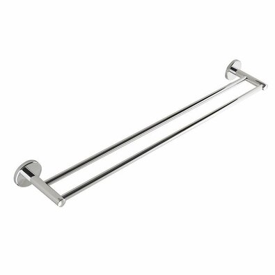 AQUALINE SB111 Samba dvojitý držák ručníkov, 60cm, srebrna