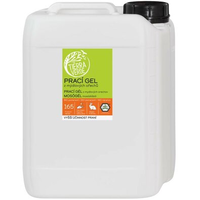 Tierra Verde Prací gél z mydlových orechov s BIO pomarančovou silicou, 5 l