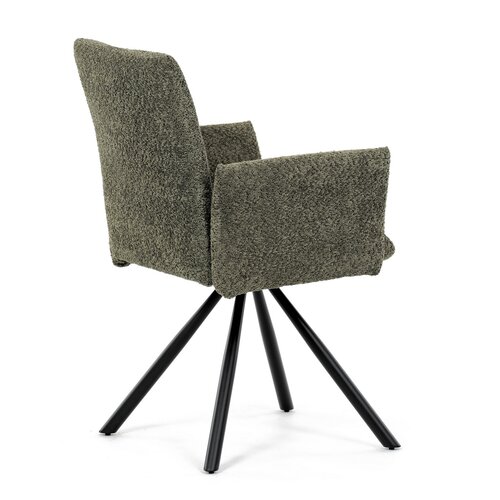 Set de scaune de sufragerie cu mecanism deîntoarcere DCH-W1117 GRN2, 2 buc.