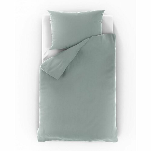 Kvalitex Otroška muslin posteljnina za otroškoposteljico svetlo zelena, 90 x 135 cm, 45 x 60 cm