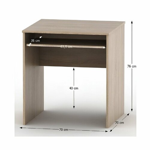 Pracovní stůl s výsuvem TEMPO ASISTENT 023, dub sonoma