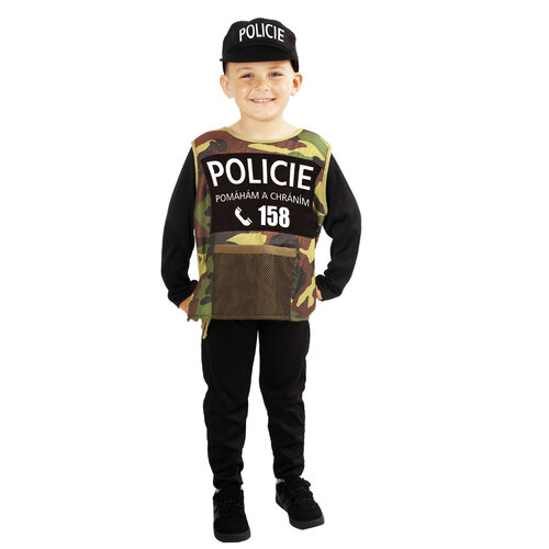 Rappa Detský kostým Policie, veľ. M