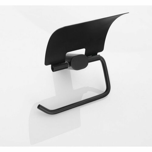 SAPHO RF007/15 Flori držalo za toaletni papir spokrovom, črna mat