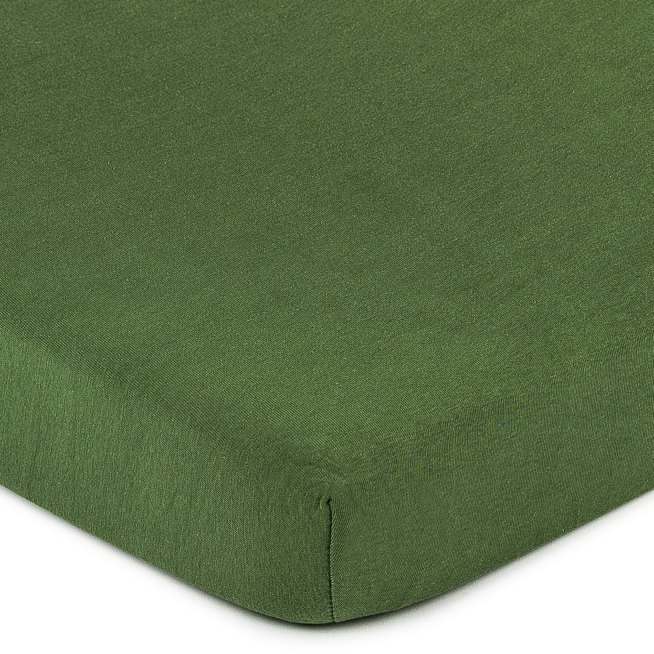 Cearşaf 4Home jersey, verde măsliniu, 90 x 200 cm 4Home