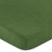 Cearşaf de pat 4Home bumbac jersey, verde măsliniu, 90 x 200 cm