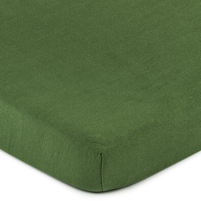 Cearşaf 4Home jersey, verde măsliniu, 90 x 200 cm