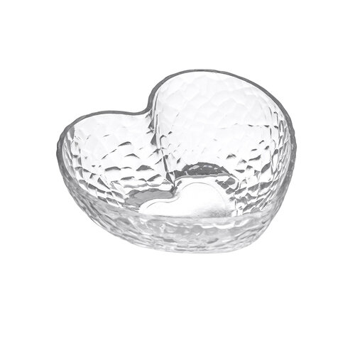 Altom Zestaw szklanych misek Heart, 9 cm, 6  szt.