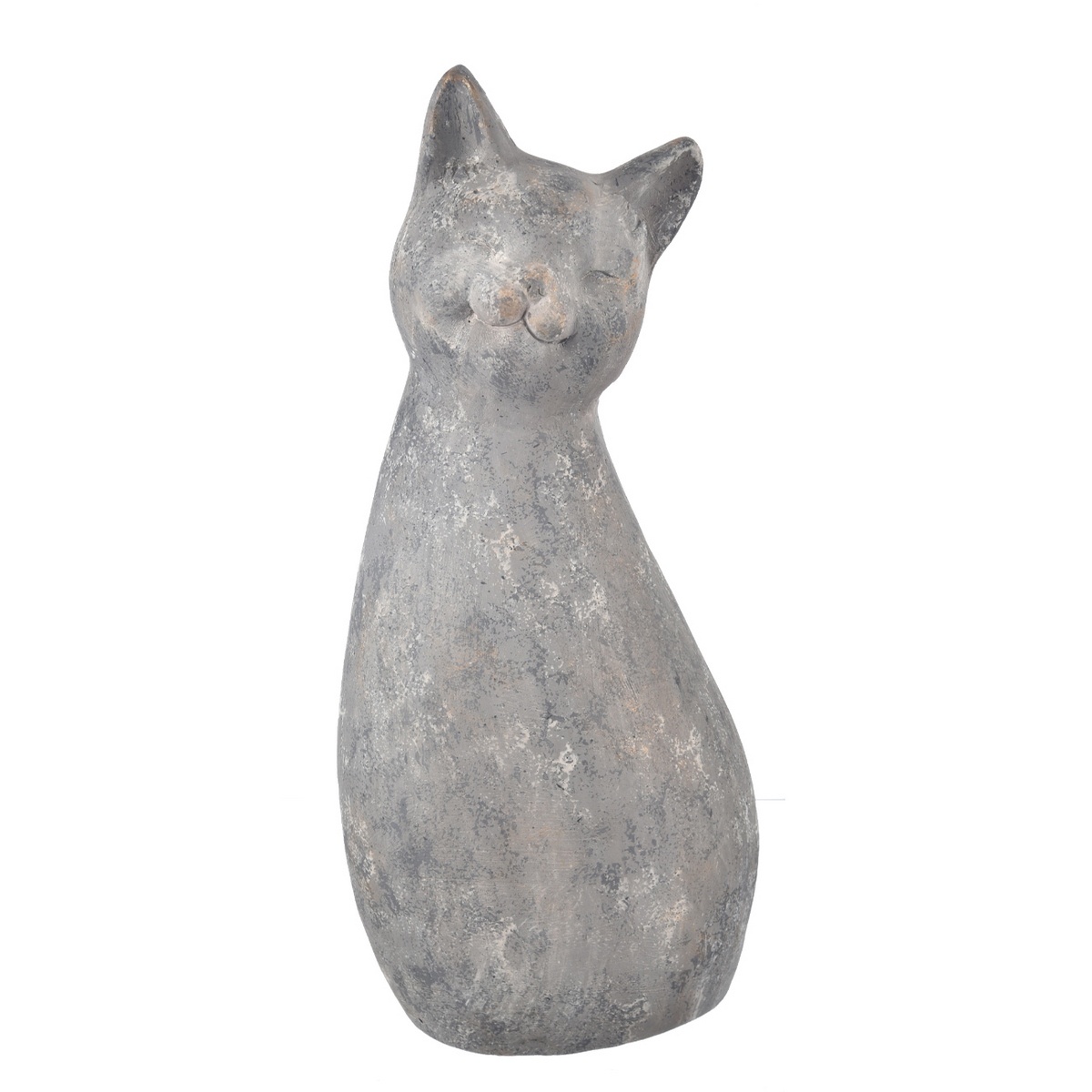 InDecor Ceramiczna kotka Meg szara, 33 x 26 x 83cm