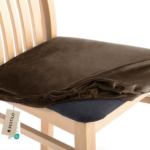Restilo Napinac za sedež na stol Sento temno rjava, 40 x 40 + 5 cm