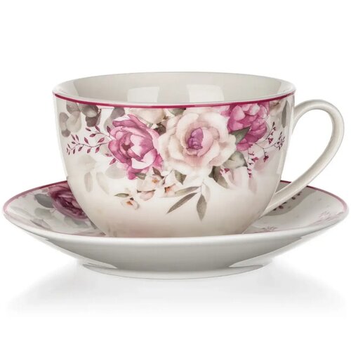 Banquet Ceramiczna filiżanka z spodkiem 240 ml