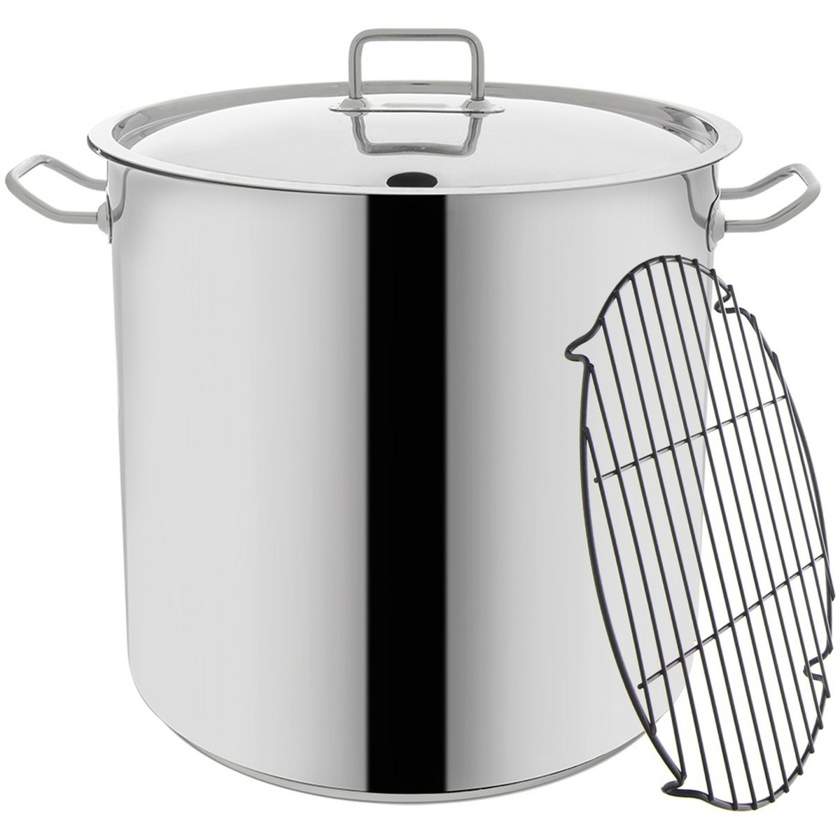 Orion Cratiță din oțel inoxidabil cu grilă 32 l