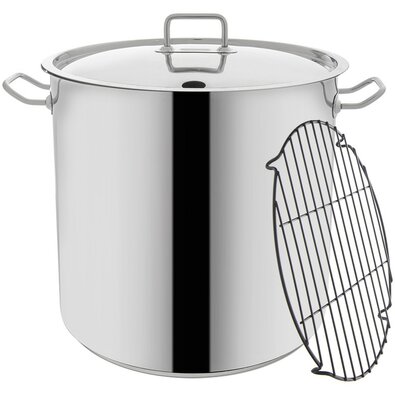 Orion Cratiță din oțel inoxidabil cu grilă 32 l