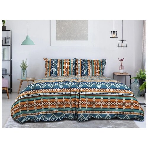B.E.S. Petrovice Flanell-Bettwäsche Aztec Spirit, 140 x 200 cm, 70 x 90 cm
